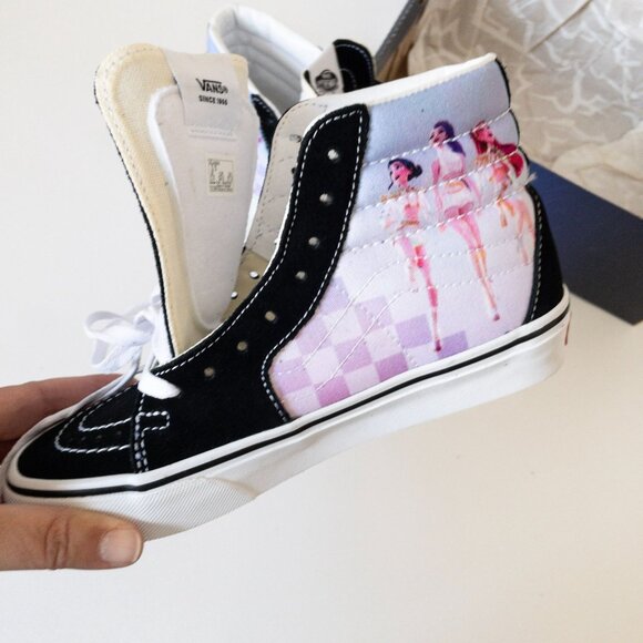 NEW KPop Demon Hunters x Vans Big Kids SK8-Hi Shoe Size 3.5 Golden Huntrix - Picture 10 of 10